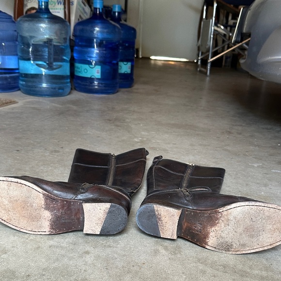 Frye Dark Brown Leather Riding Boots - Picture 3 of 12